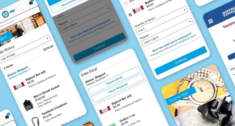 Self service mobile screens